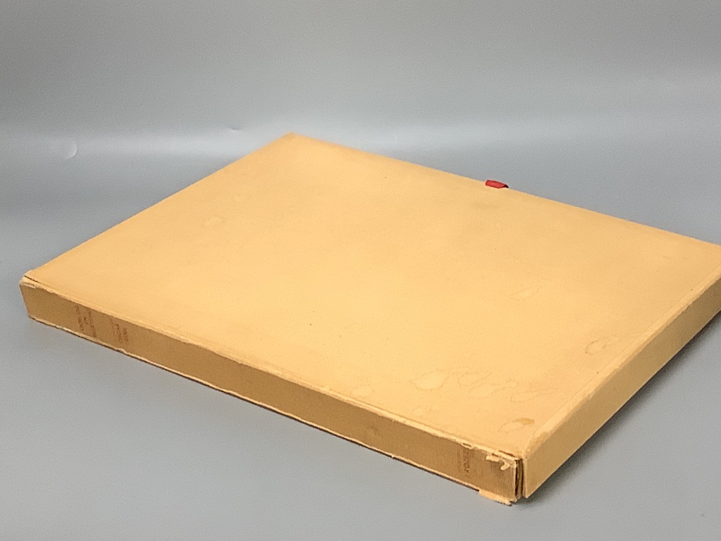 Liwdel, Oscar, ‘Oorlog En Bezehing’ (War and Occupation) a printer’s proof volume of the limited Flemish edition of 500, cased, (sold from direct family descent of the printer)